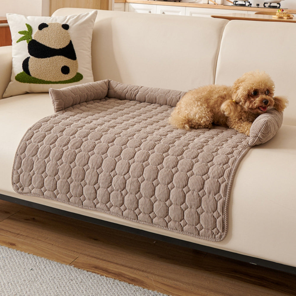 Hundebett mit rutschfestem Polster und Steppung