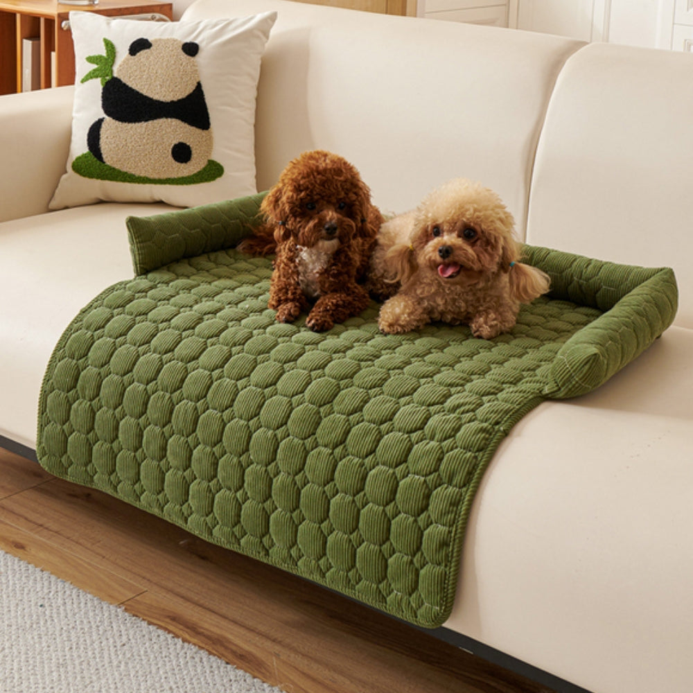 Canine Non-Slip Bolster Pet Quilted Bed