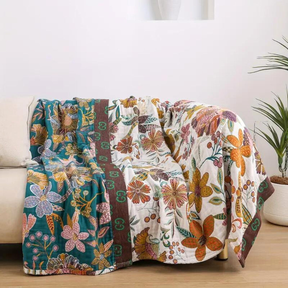 Charmante Blumen Decke