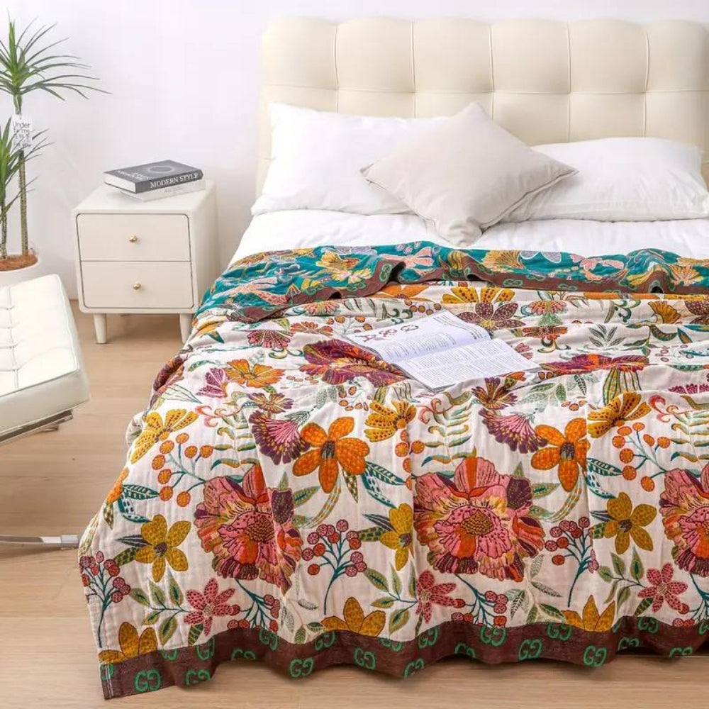 Charmante Blumen Decke