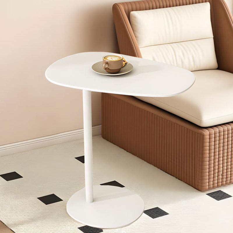 Modern Minimalist Oval Iron End Table 1-Tier For Living Room