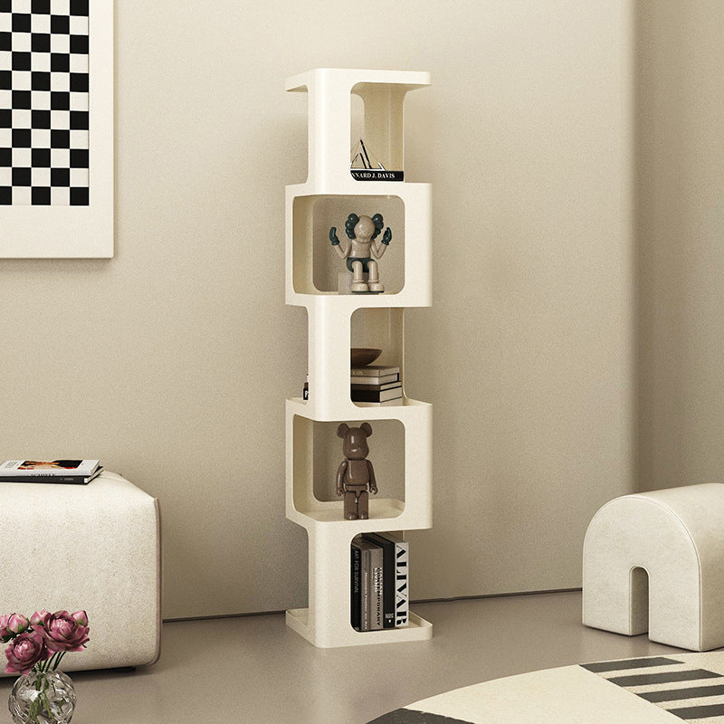 Contemporary Scandinavian Iron Square Bookshelves 3/4/5-Tier Standing Shelves For Home Office