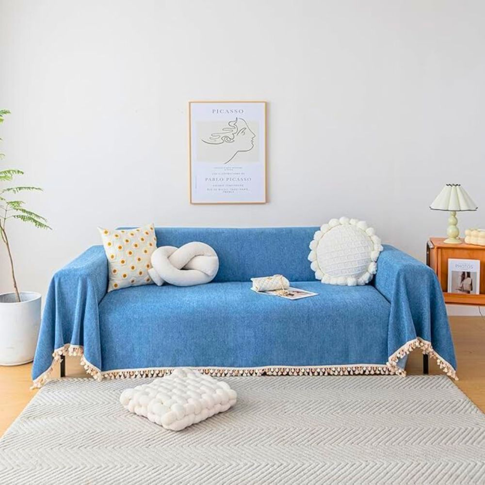Eleganter Plüsch-Sofabezug