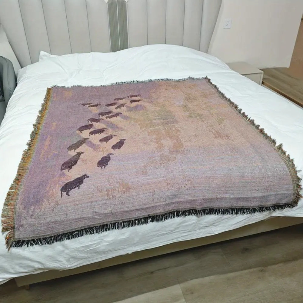 Frida Sheep Gewebte Plaiddecke