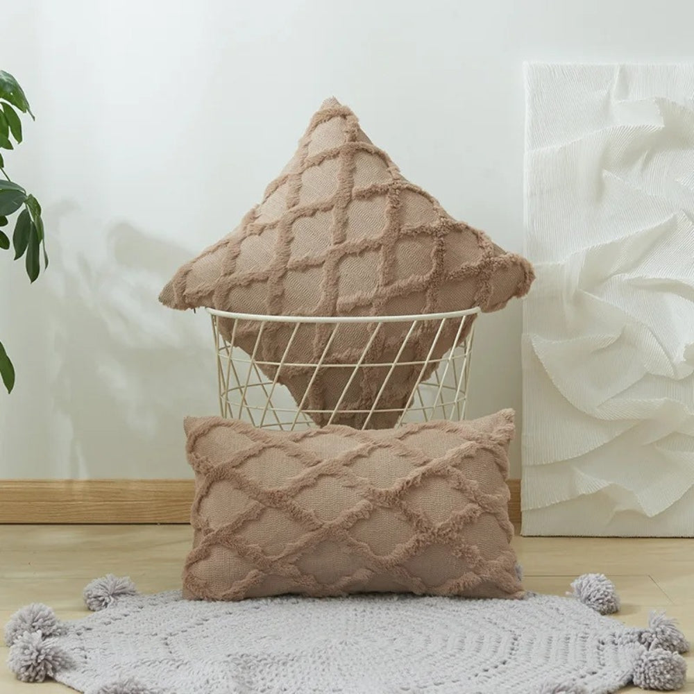 Lunel Samt Boho-Stil Kissenbezug