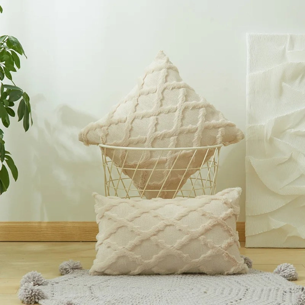 Lunel Samt Boho-Stil Kissenbezug