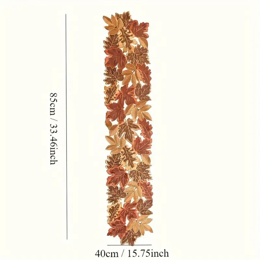 Chemin de table Feuilles d'automne pour décoration de salle à manger