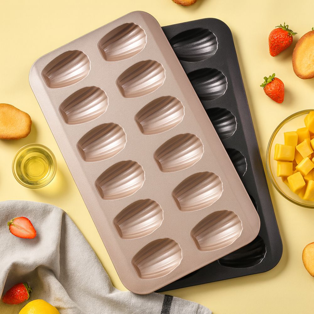 Molde mini para pastel con forma de concha