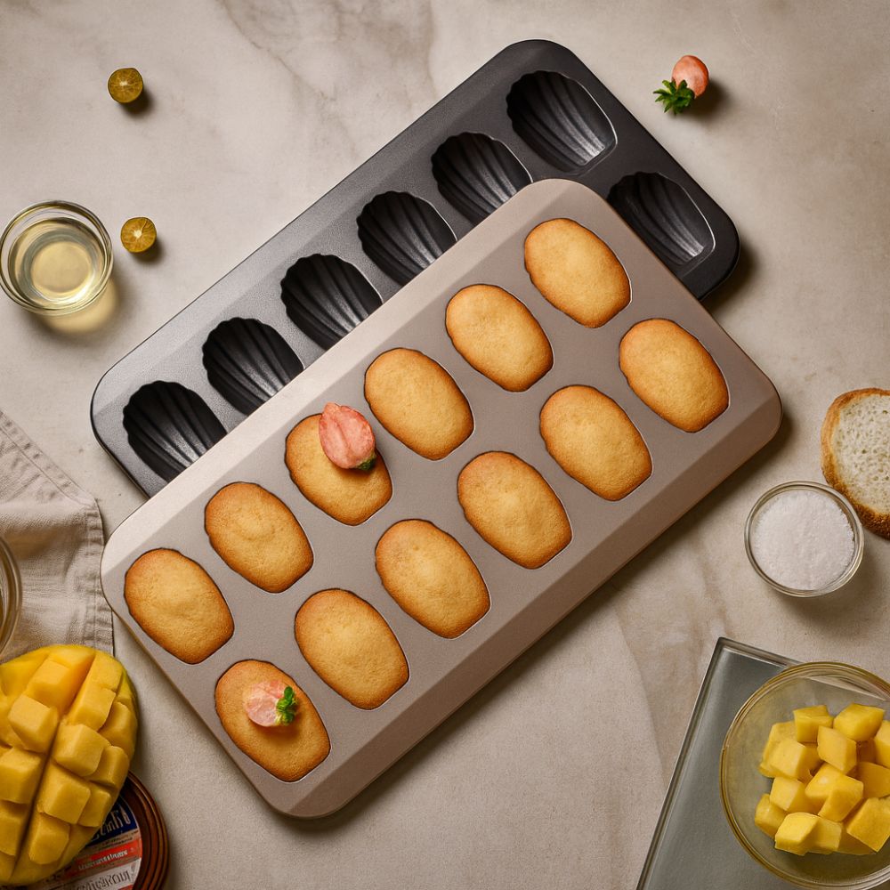 Molde mini para pastel con forma de concha