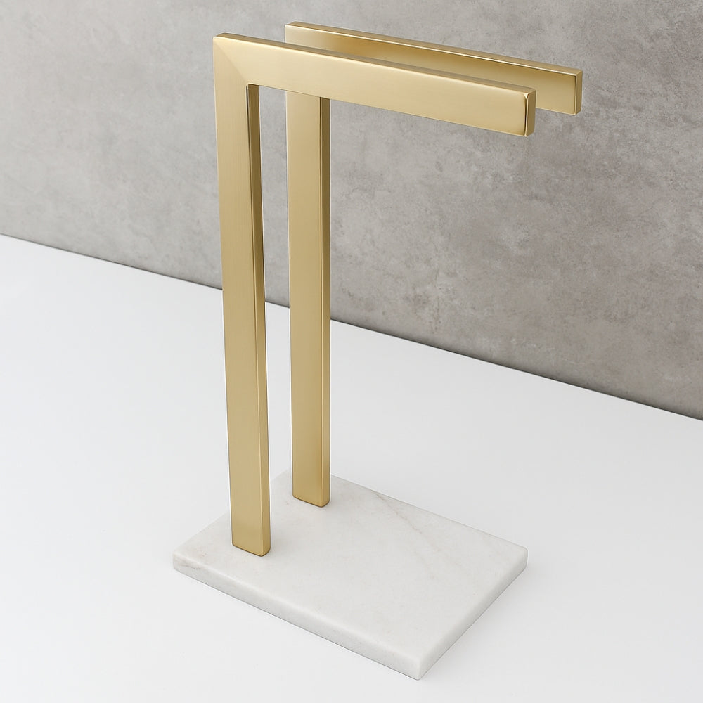 Minimalistischer Badezimmer-Doppelhandtuchhalter