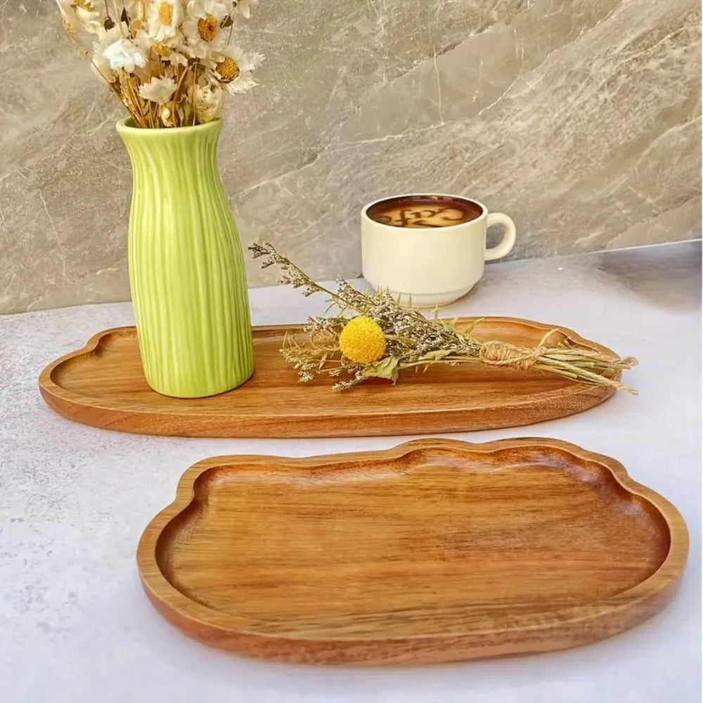 Bandeja Clásica de Servicio de Madera Oren