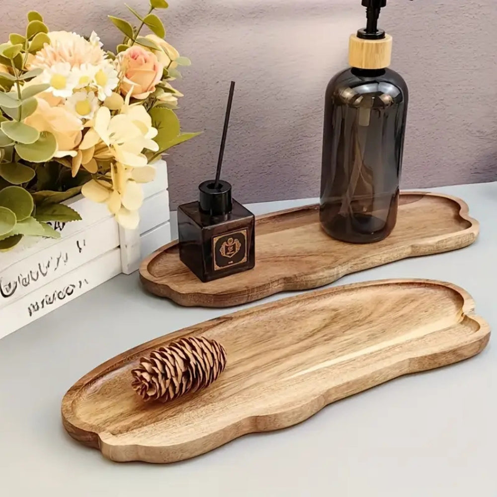 Bandeja Clásica de Servicio de Madera Oren