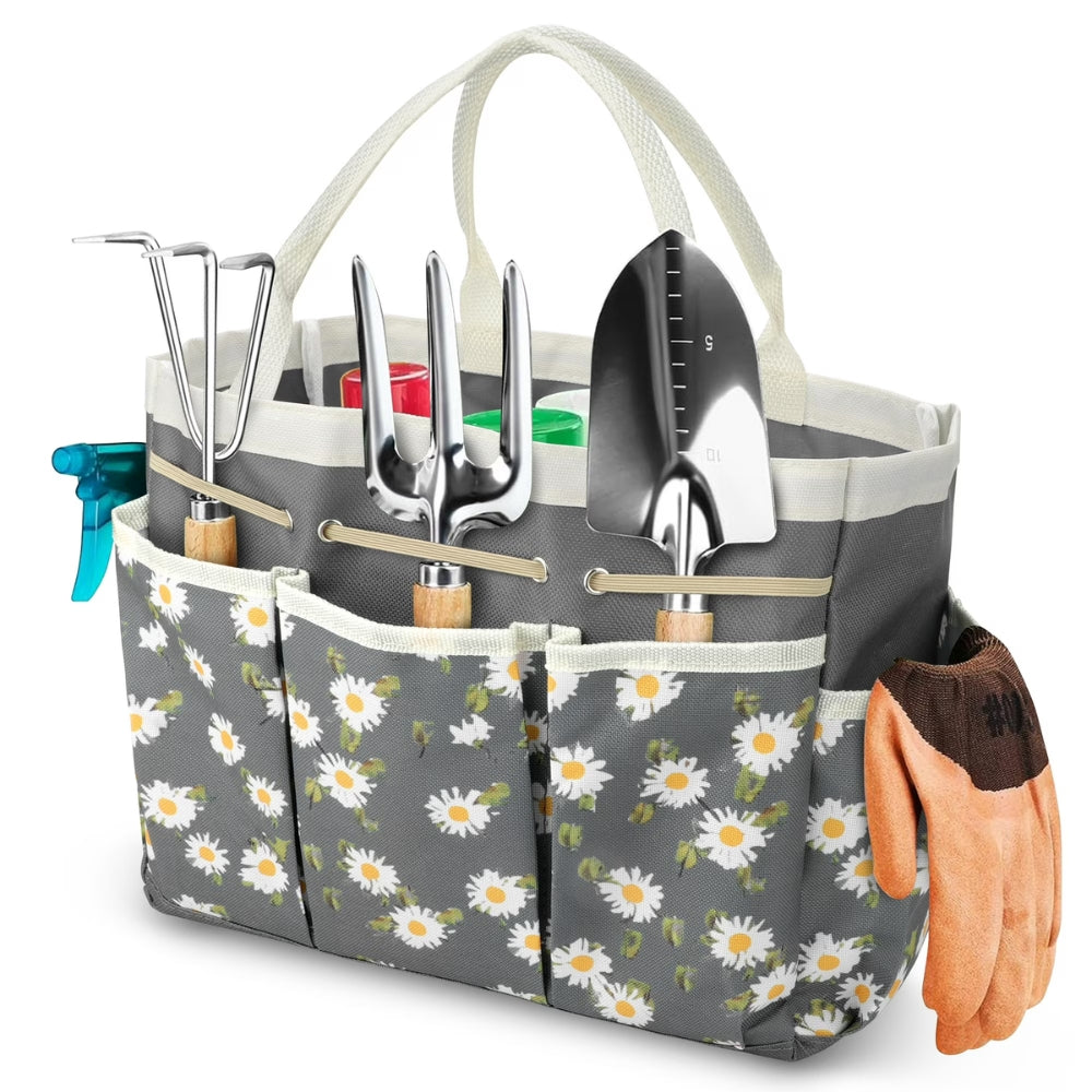 Oxford Floral Garden Tool Organiser Bag