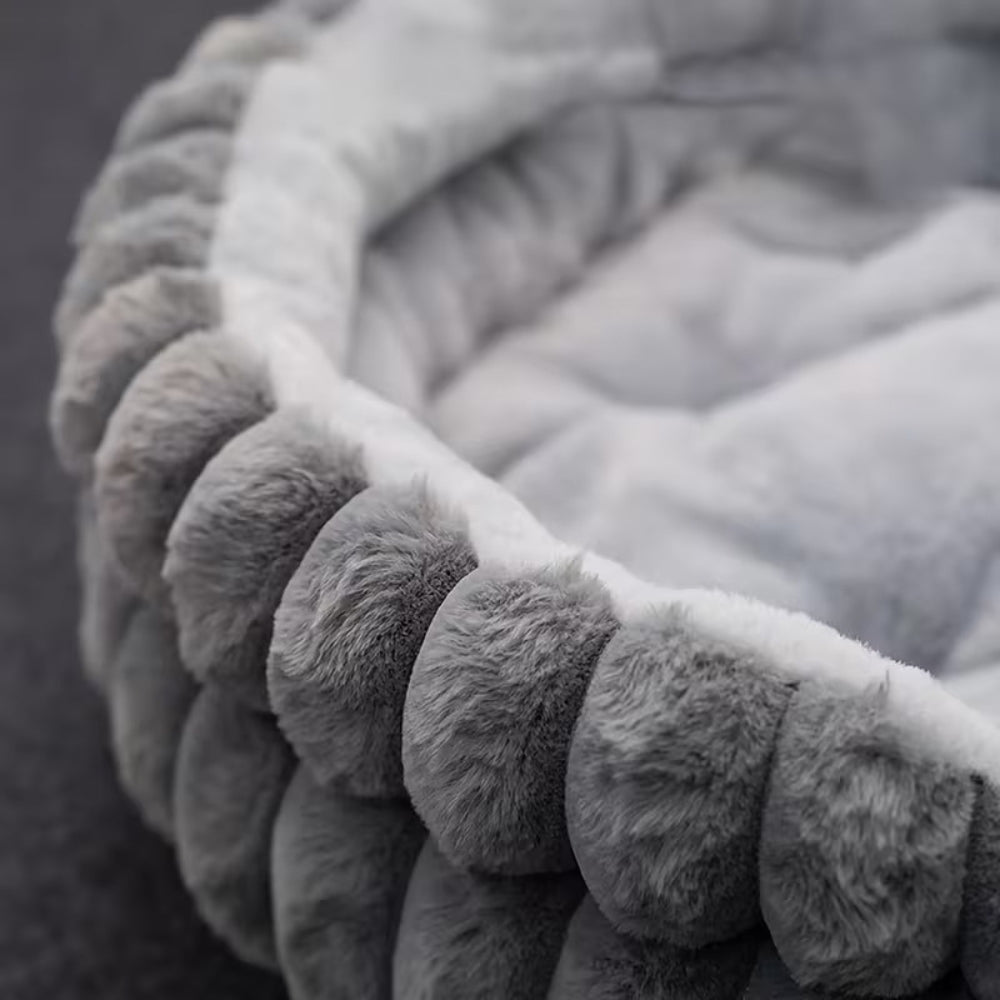 Classic Plush Donut Nest Pet Bed