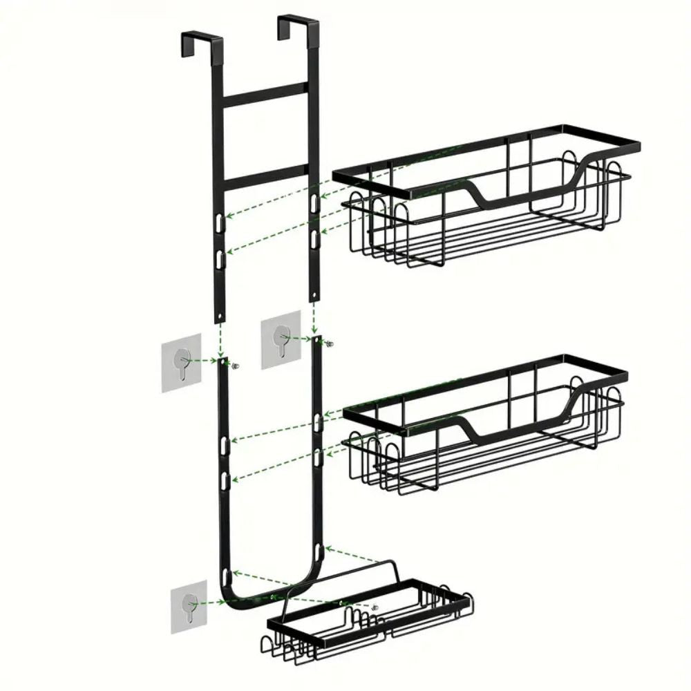 Organizador colgante de baño de acceso rápido