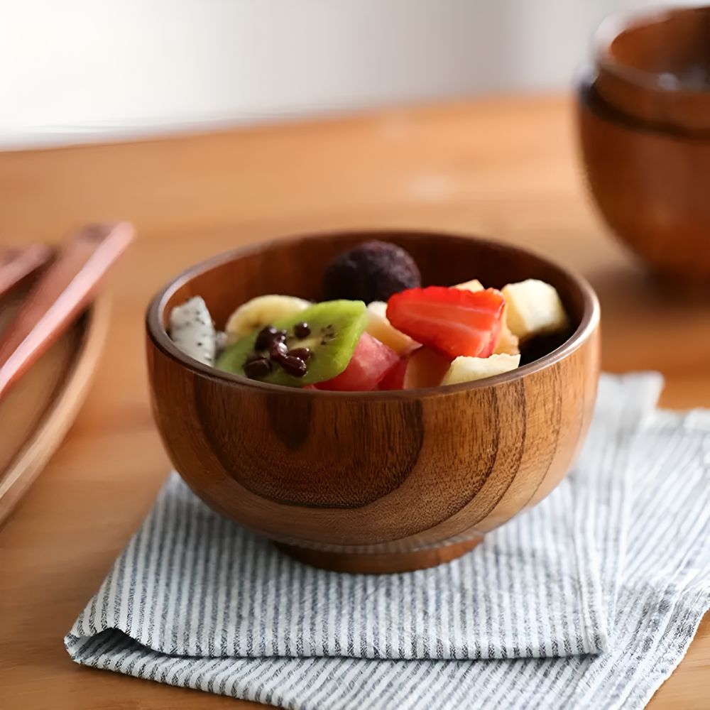 Rustikale Jujube Holzschale
