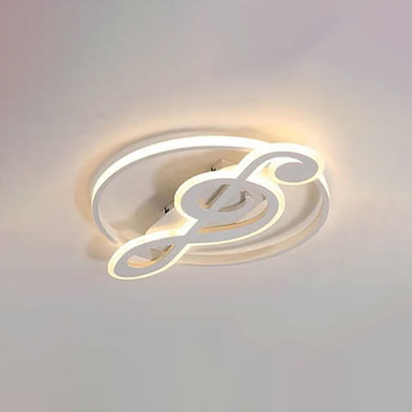 Nordic Creative Music Notes Design LED Flush Mount Ceiling Light
