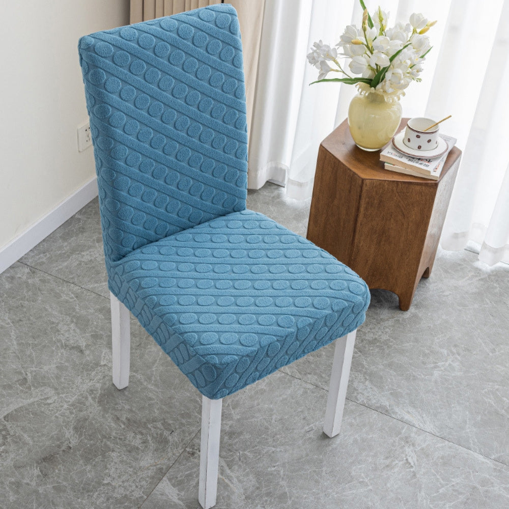Funda para Silla de Comedor Ovalada Serafina con Relieve