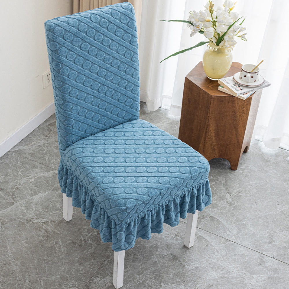 Funda para Silla de Comedor Ovalada Serafina con Relieve