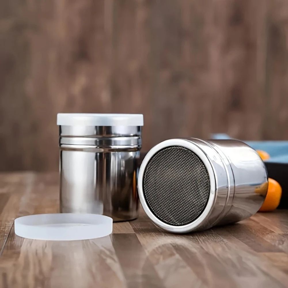 Silver Whirl Powder Shaker
