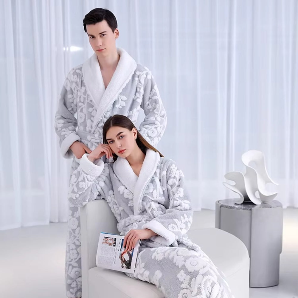 Bata de baño Solane Luxe Jacquard