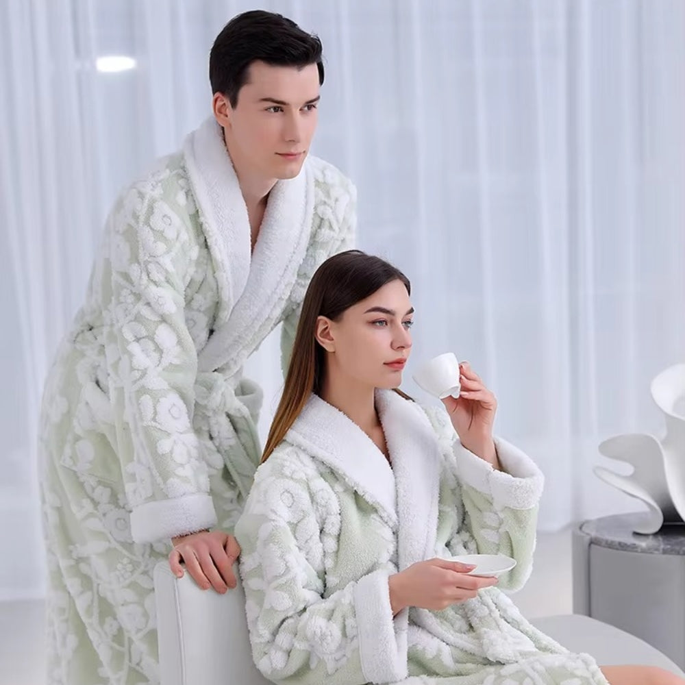 Bata de baño Solane Luxe Jacquard