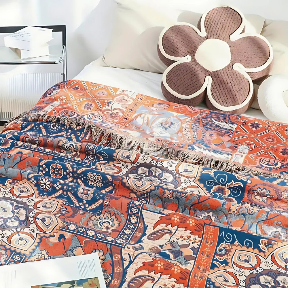 Solea Floral Jacquard Baumwoll-Plaid