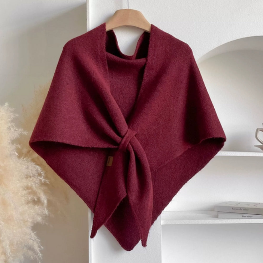 Dreieckiger Weicher Poncho-Schal-Umhang