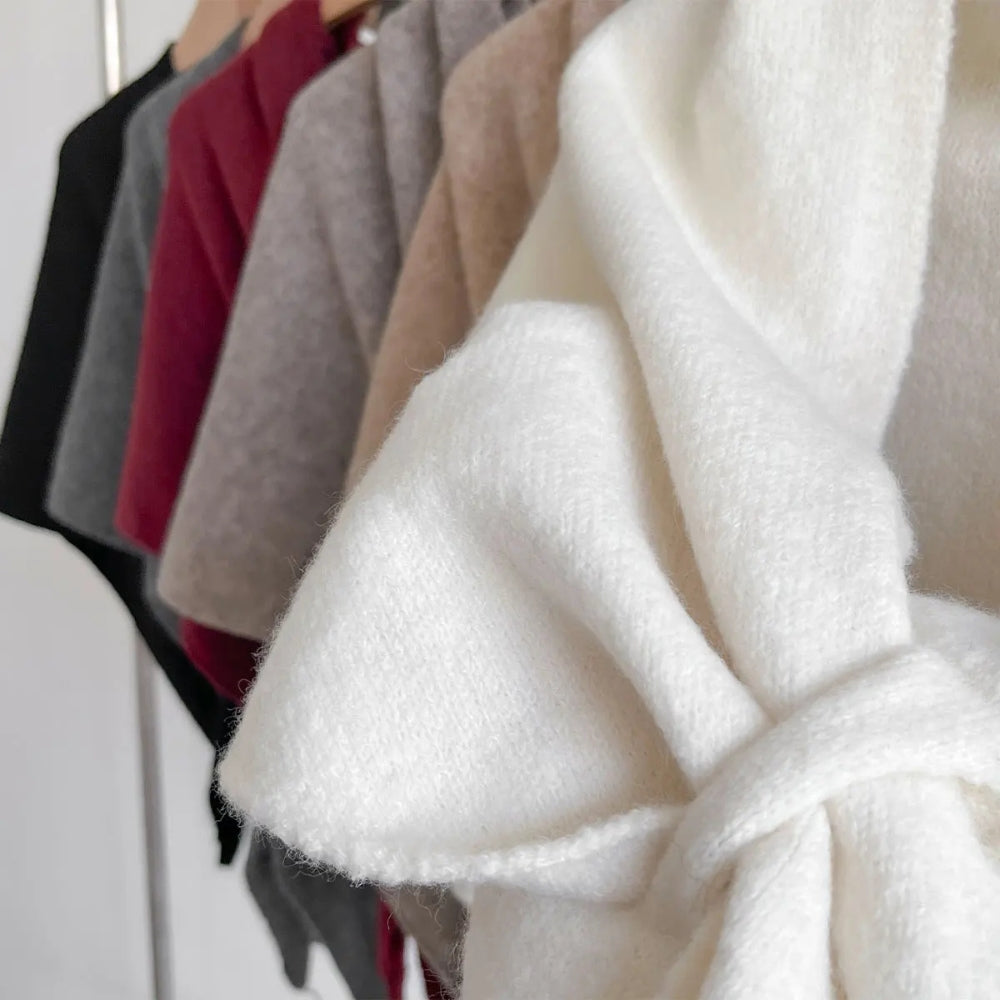 Dreieckiger Weicher Poncho-Schal-Umhang