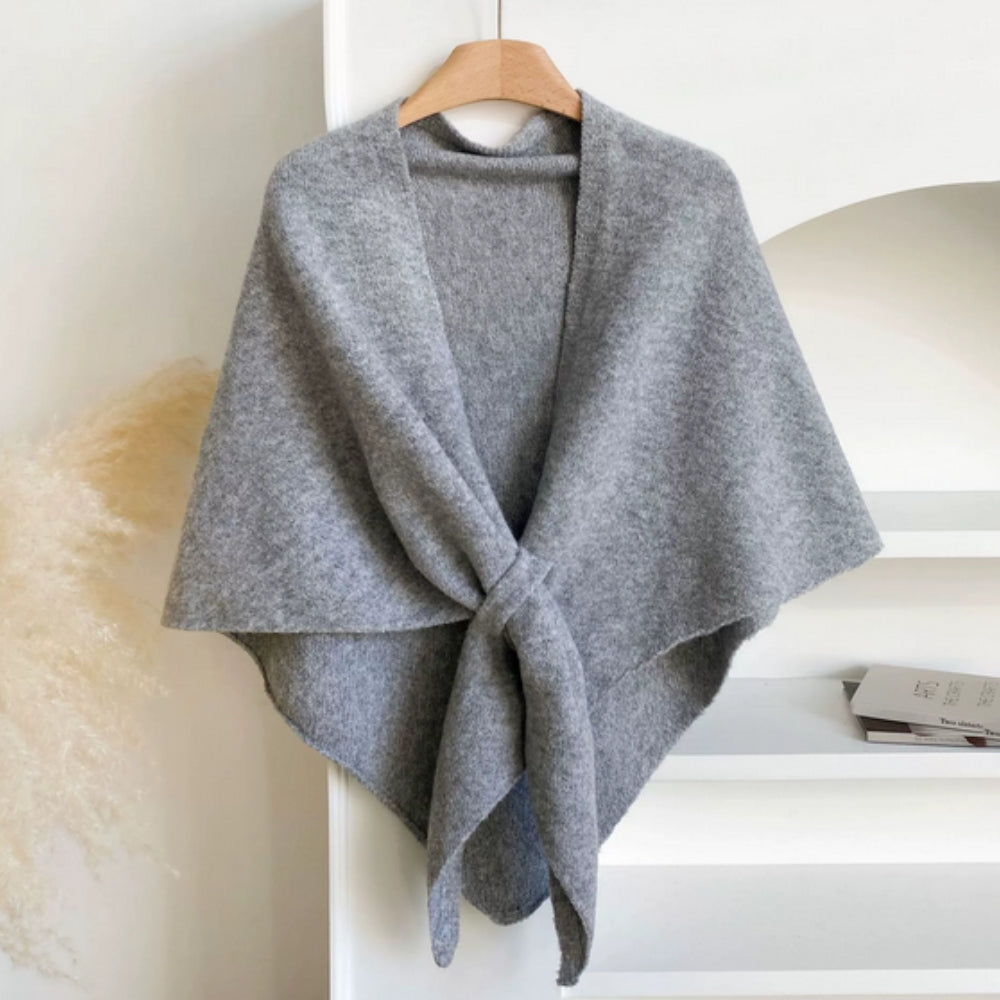 Dreieckiger Weicher Poncho-Schal-Umhang
