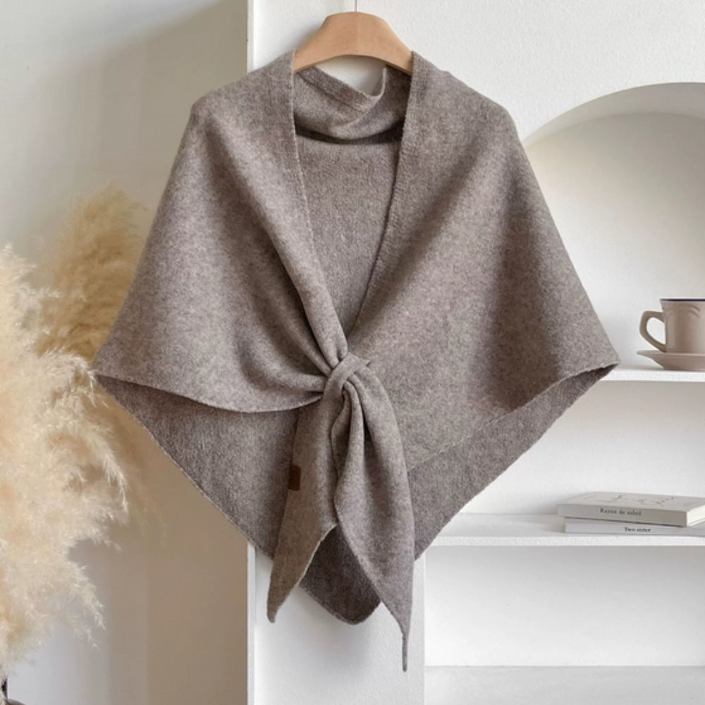 Dreieckiger Weicher Poncho-Schal-Umhang