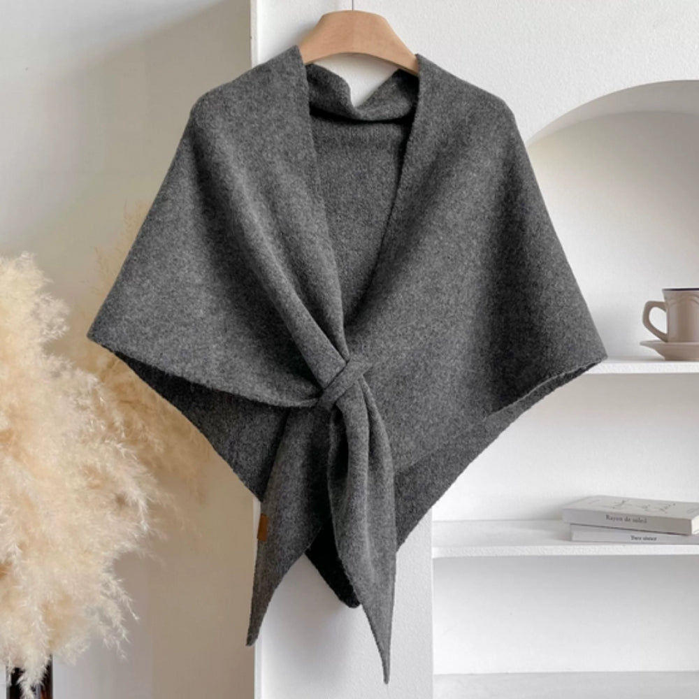 Dreieckiger Weicher Poncho-Schal-Umhang