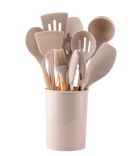 Set de Utensilios de Cocina de Silicona