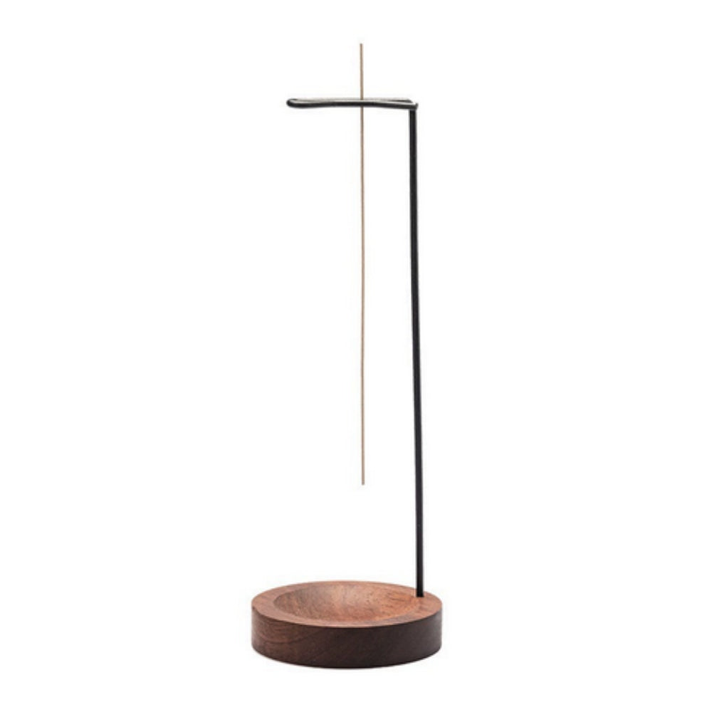 Wooden Incense Burner with Metal Holder