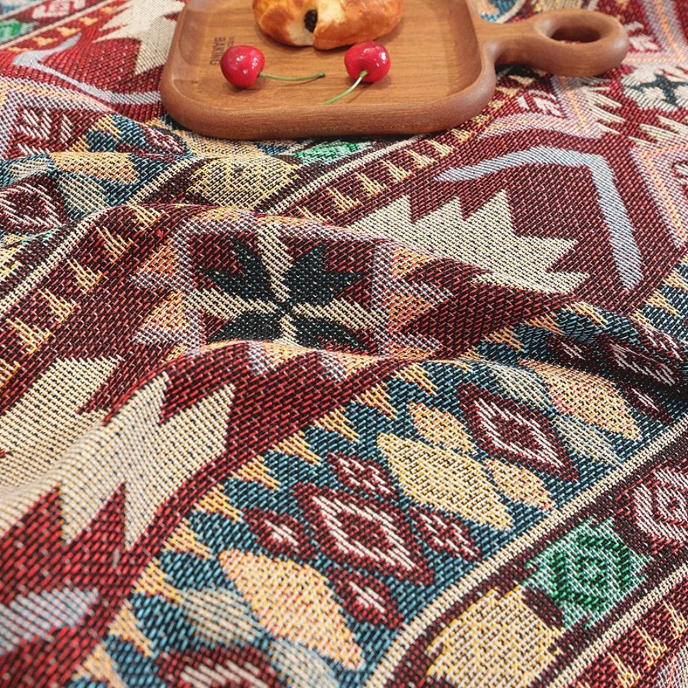 Funda de sofá boho de chenilla Zarela