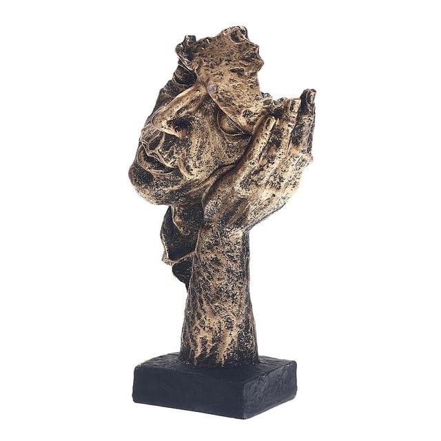 Sculpture Abstraite Dorée – Soren