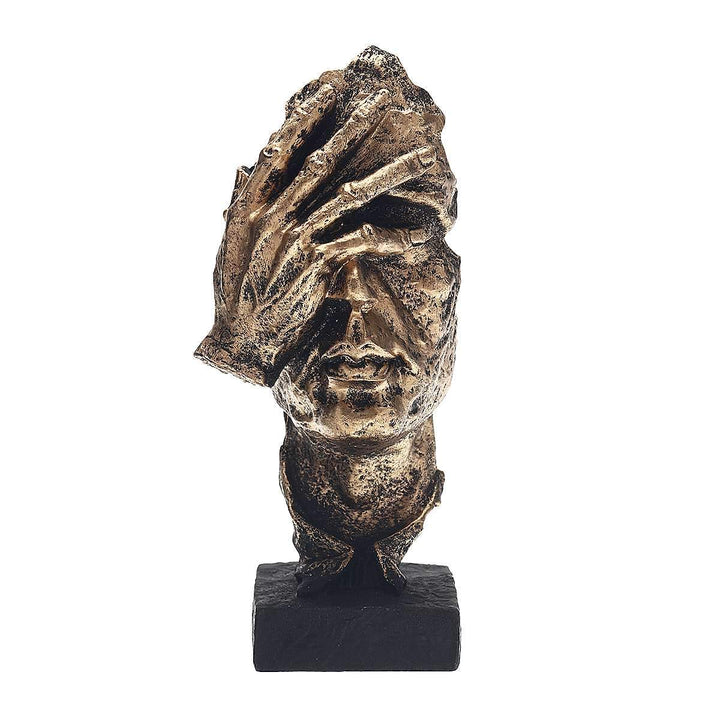 Sculpture Abstraite Dorée – Soren