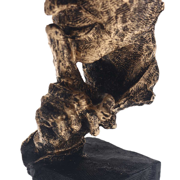 Sculpture Abstraite Dorée – Soren