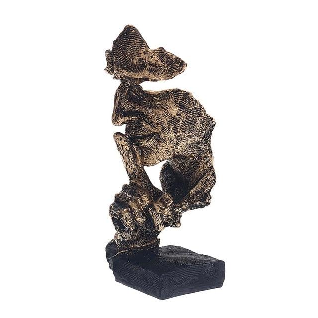 Sculpture Abstraite Dorée – Soren