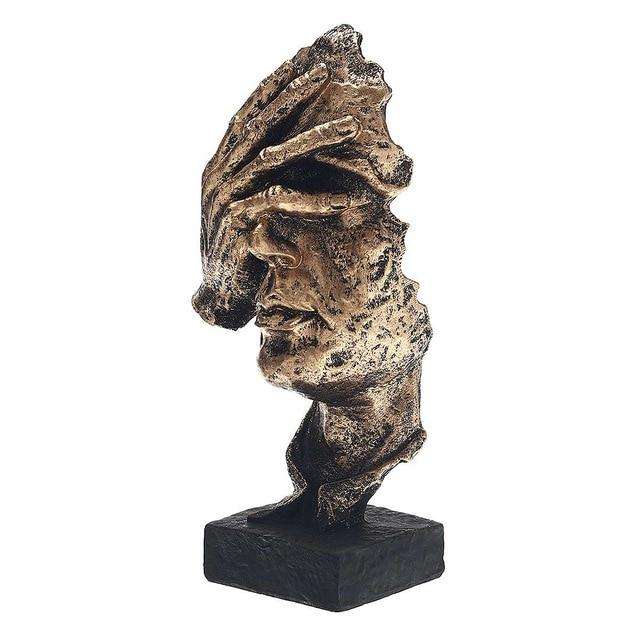 Sculpture Abstraite Dorée – Soren
