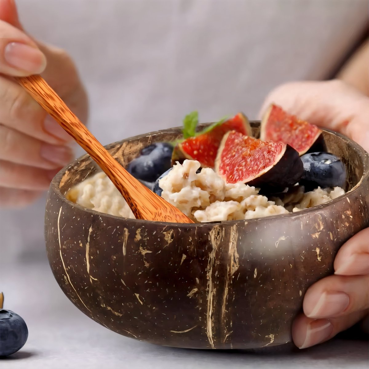 Bols en noix de coco artisanaux en bois naturel | Virelle Maison