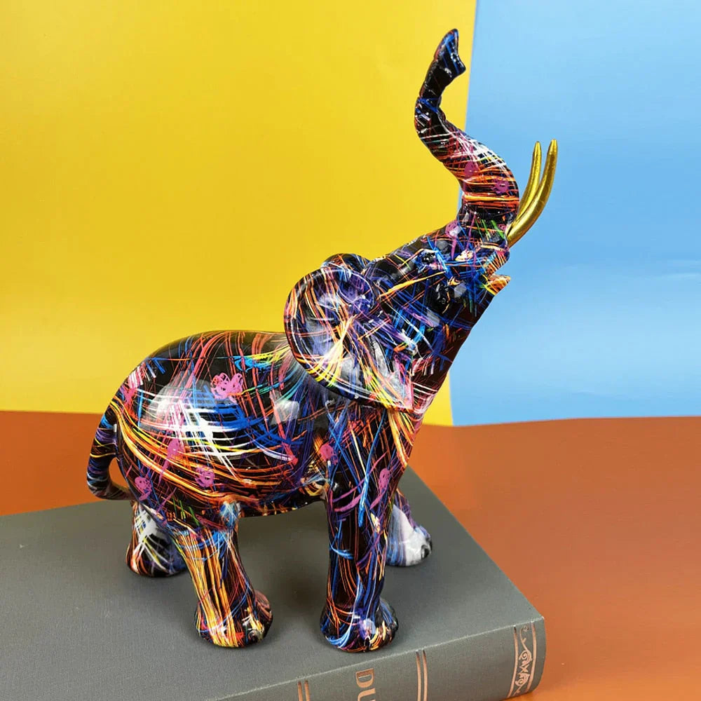 Colourful Elephant Sculpture - ColorSplash