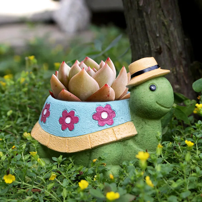 Cute Turtle Garden Plant Pot - TurtleBloom