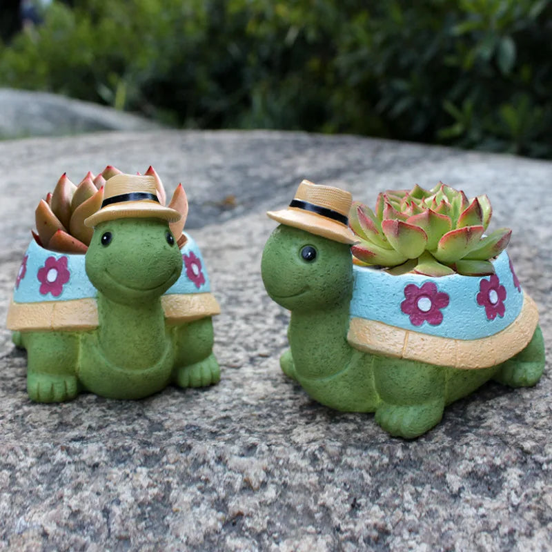 Niedlicher Schildkröten Gartenpflanzentopf - TurtleBloom