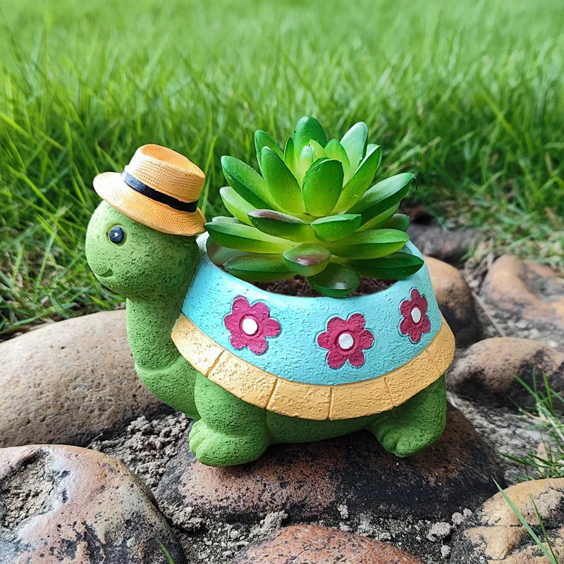 Niedlicher Schildkröten Gartenpflanzentopf - TurtleBloom
