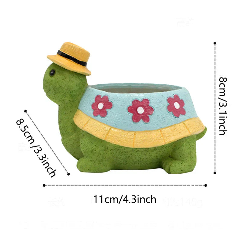 Niedlicher Schildkröten Gartenpflanzentopf - TurtleBloom