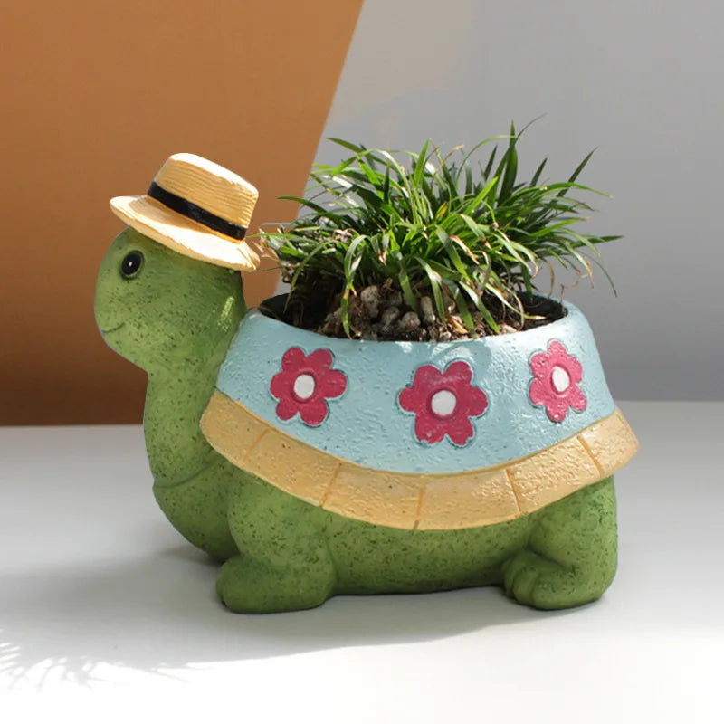 Cute Turtle Garden Plant Pot - TurtleBloom