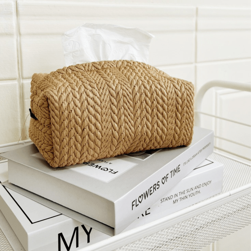 Hommfer – Boîte à Mouchoirs en Tissu Lavable
