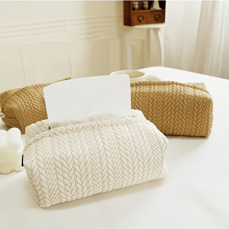 Hommfer – Boîte à Mouchoirs en Tissu Lavable