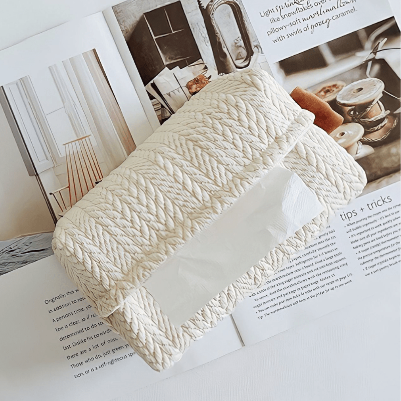 Hommfer – Boîte à Mouchoirs en Tissu Lavable